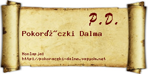 Pokoráczki Dalma névjegykártya
